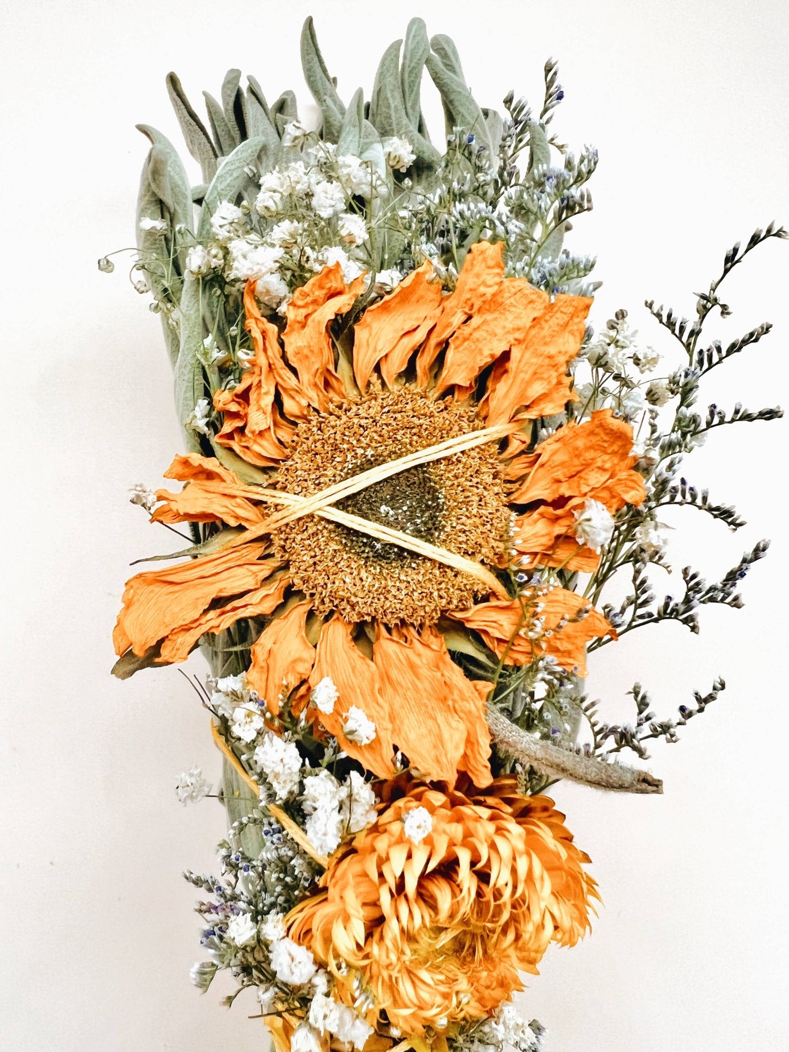 SUNSHINE PRAIRIE Floral Sage Smudge Bundle - Smoke Cleanser - HER Home Design Boutique